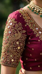 blouses sleeves handwork