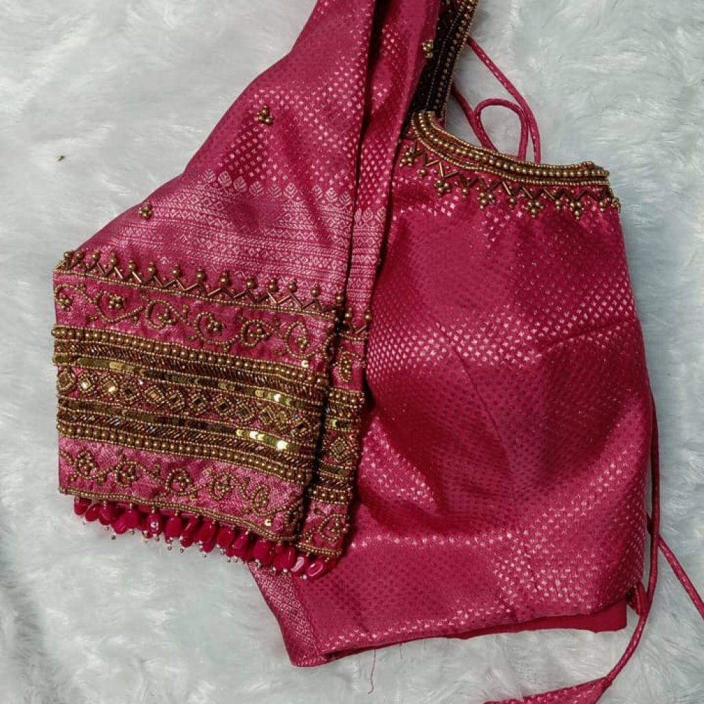 Custom Bridal Maggam Work Blouse